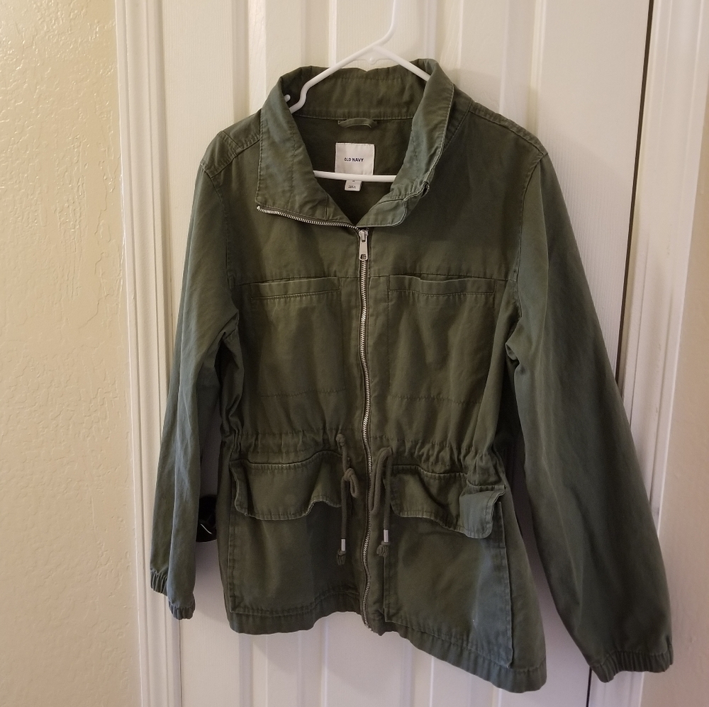 Old Navy fatigue green utility jacket